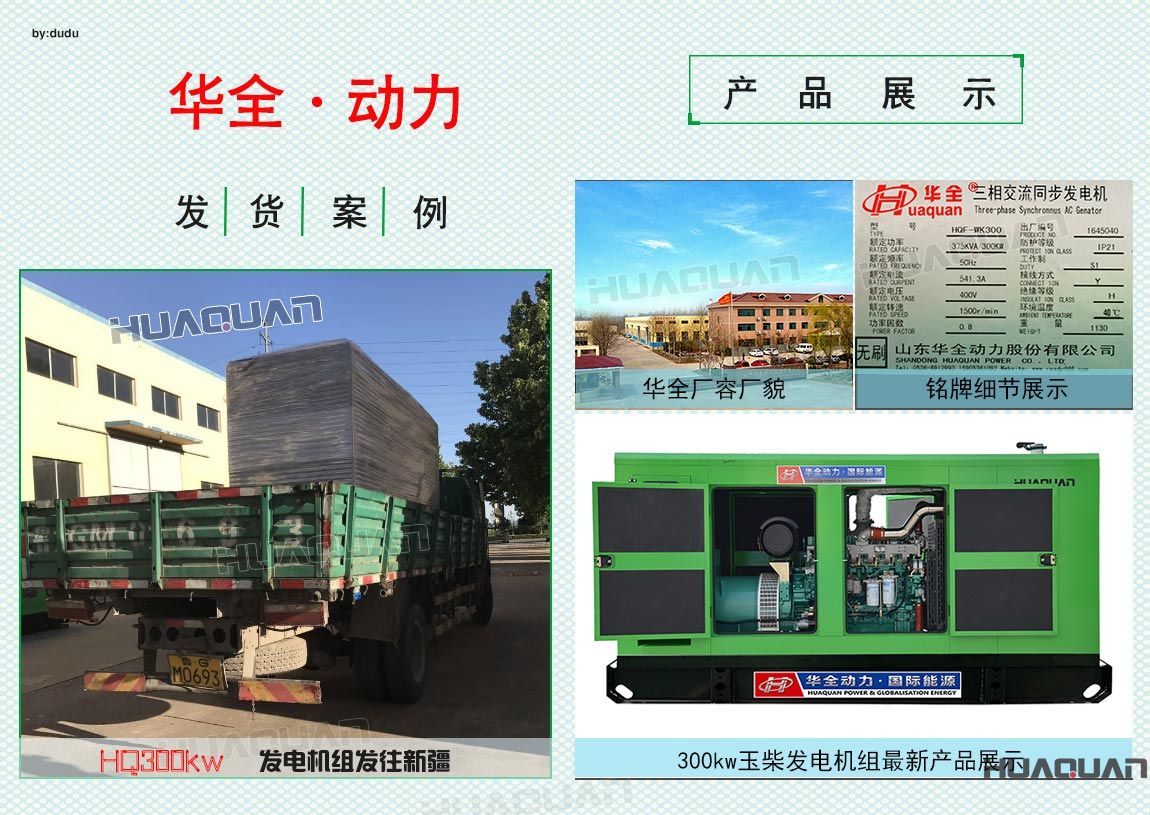 新疆客戶300kw靜音發電機組于5月20日成功出廠