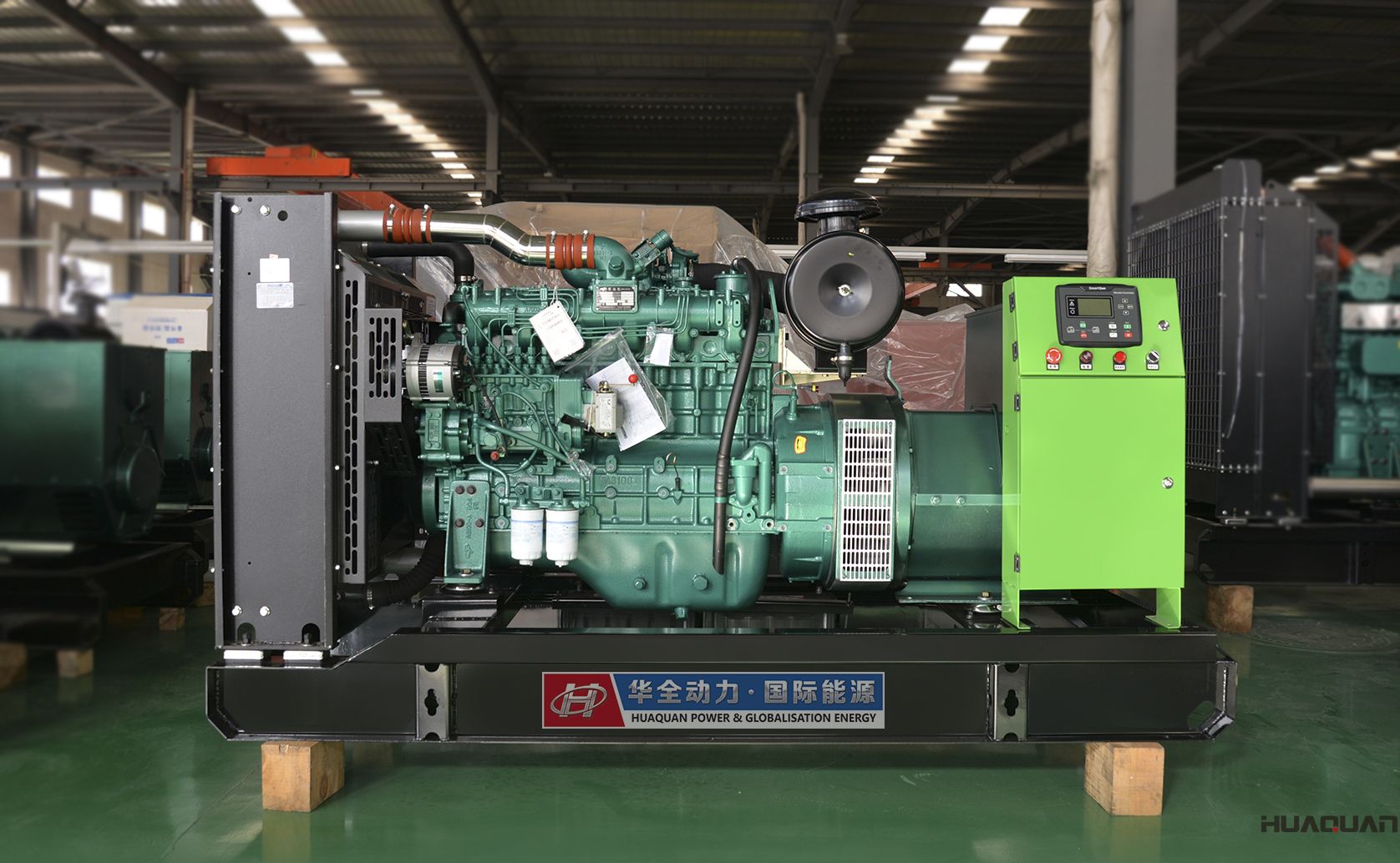 2018年4月2日華全動力140kw立柜四保護發電機組發往浙江