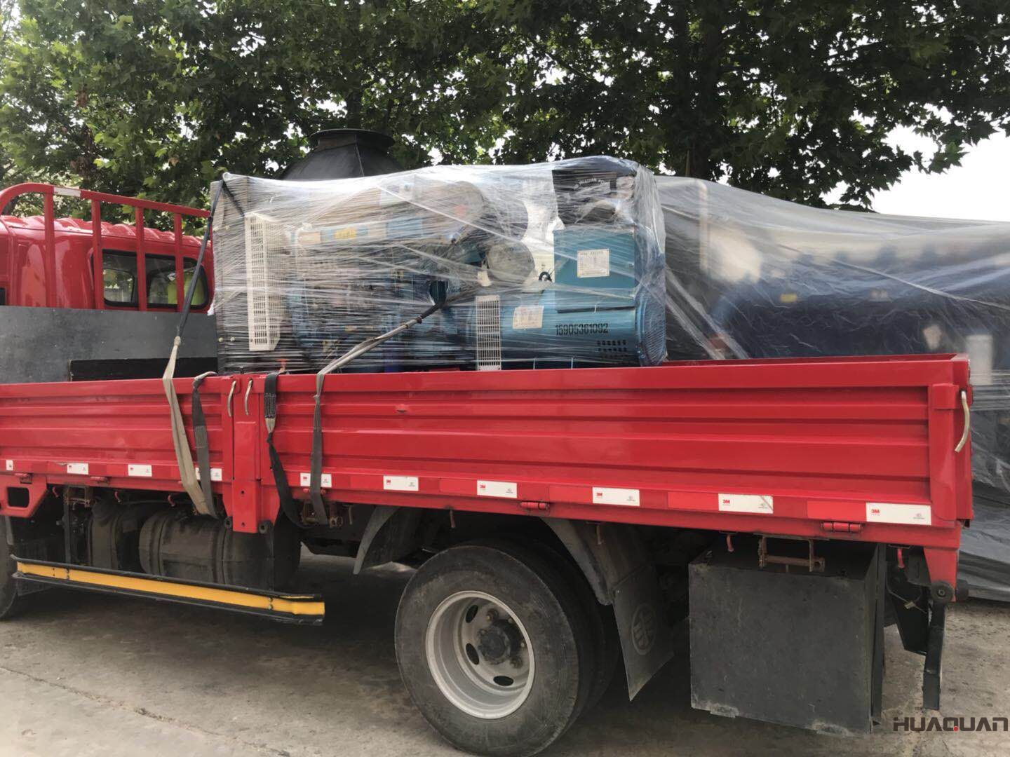  張先生訂購的一臺HQ120GF標配柴油發電機組在7月11號發往廣東