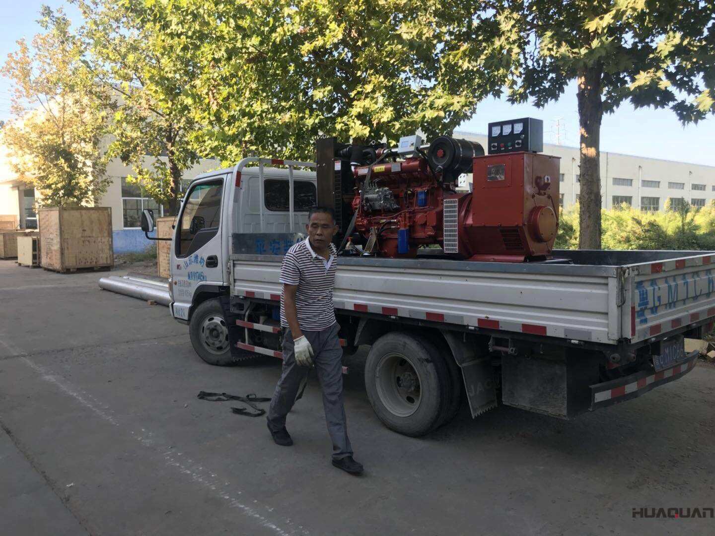 一臺30kw標配型柴油發電機組于9月18日發往山東
